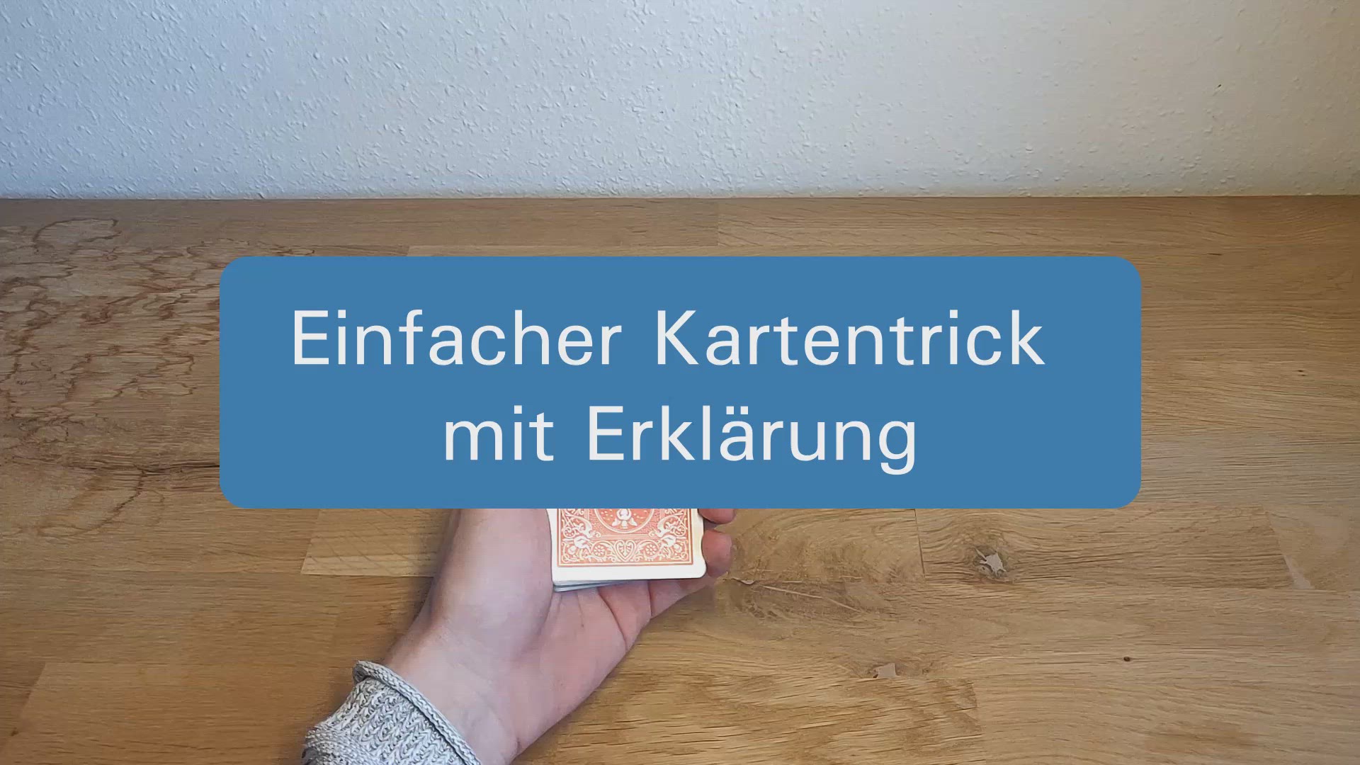 Video thumbnail for Einfacher Kartentrick