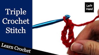 Video thumbnail for How to Triple/Treble Crochet - (Left Hand) Beginner Course: Lesson #11