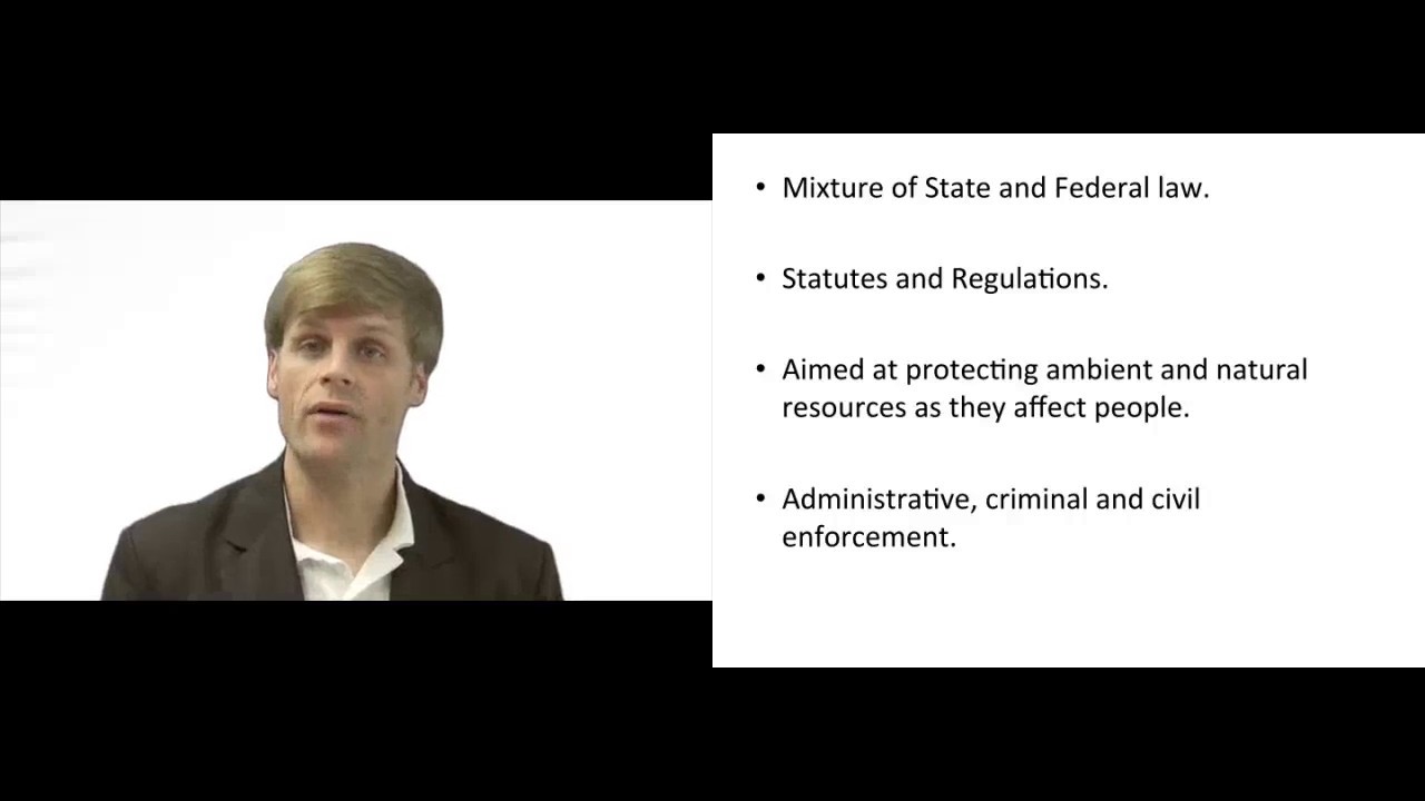 'Video thumbnail for What are environmental laws?'