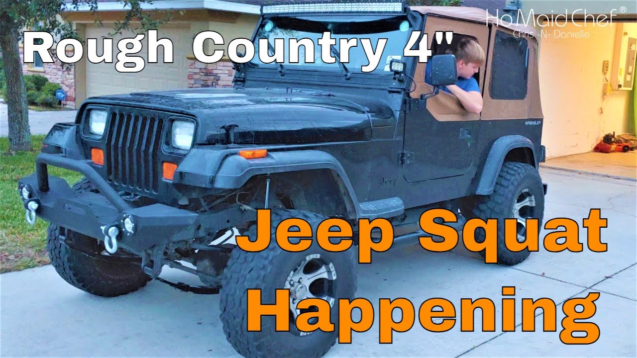 Video thumbnail for How To Install Rough Country 4-Inch Suspension Lift Kit With Shocks "Front Only" || Jeep Mods E39