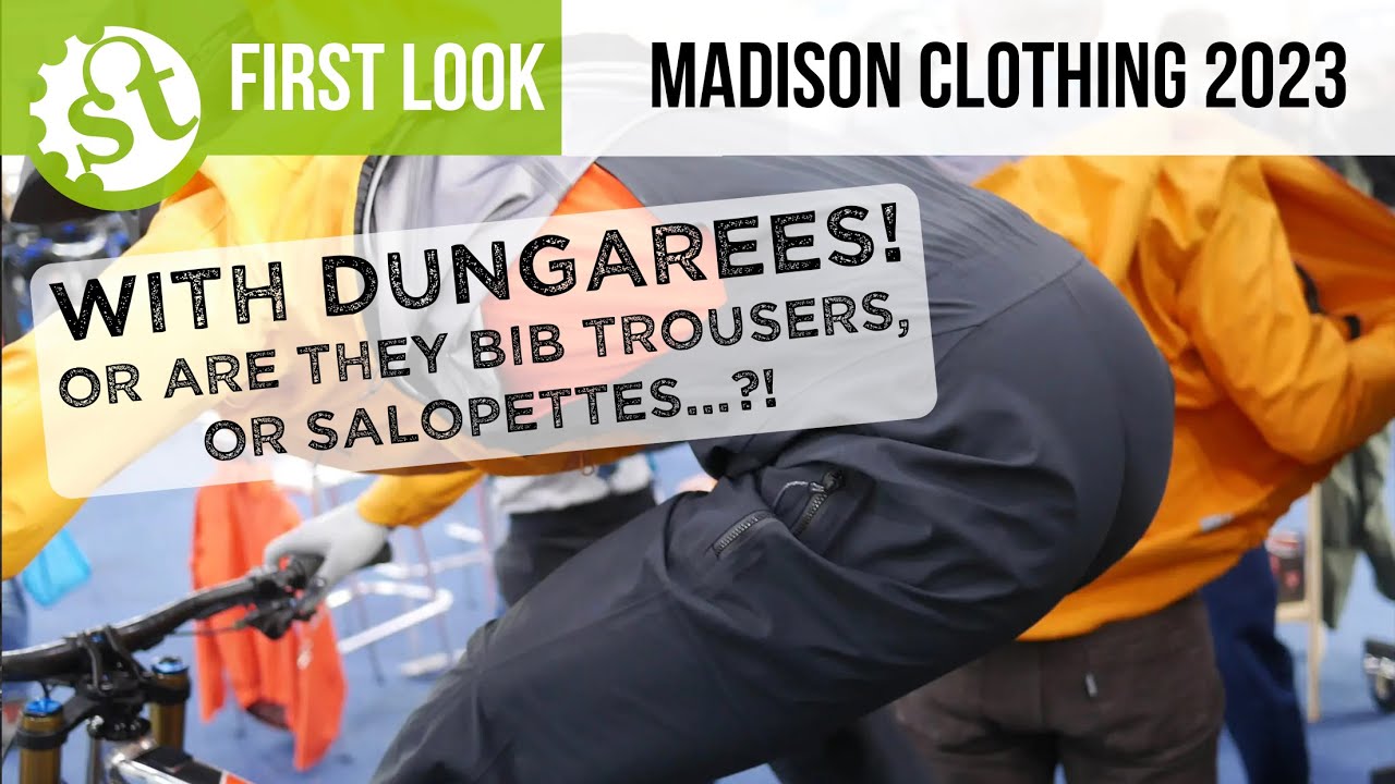 Video thumbnail for First Look: Madison Mountain Bike Outerwear for Autumn 2023 - with dungarees!
