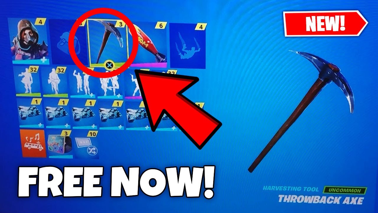 Video thumbnail for How To Get The OG Default Pickaxe In Chapter 2 Season 4 NOW!! FREE!! SKIP PRE-ORDER!