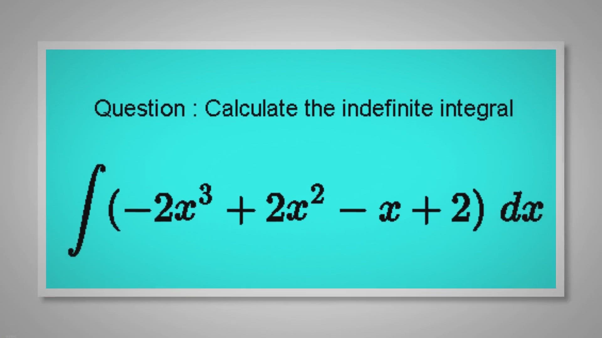 'Video thumbnail for Calculate Integral of Polynomials'