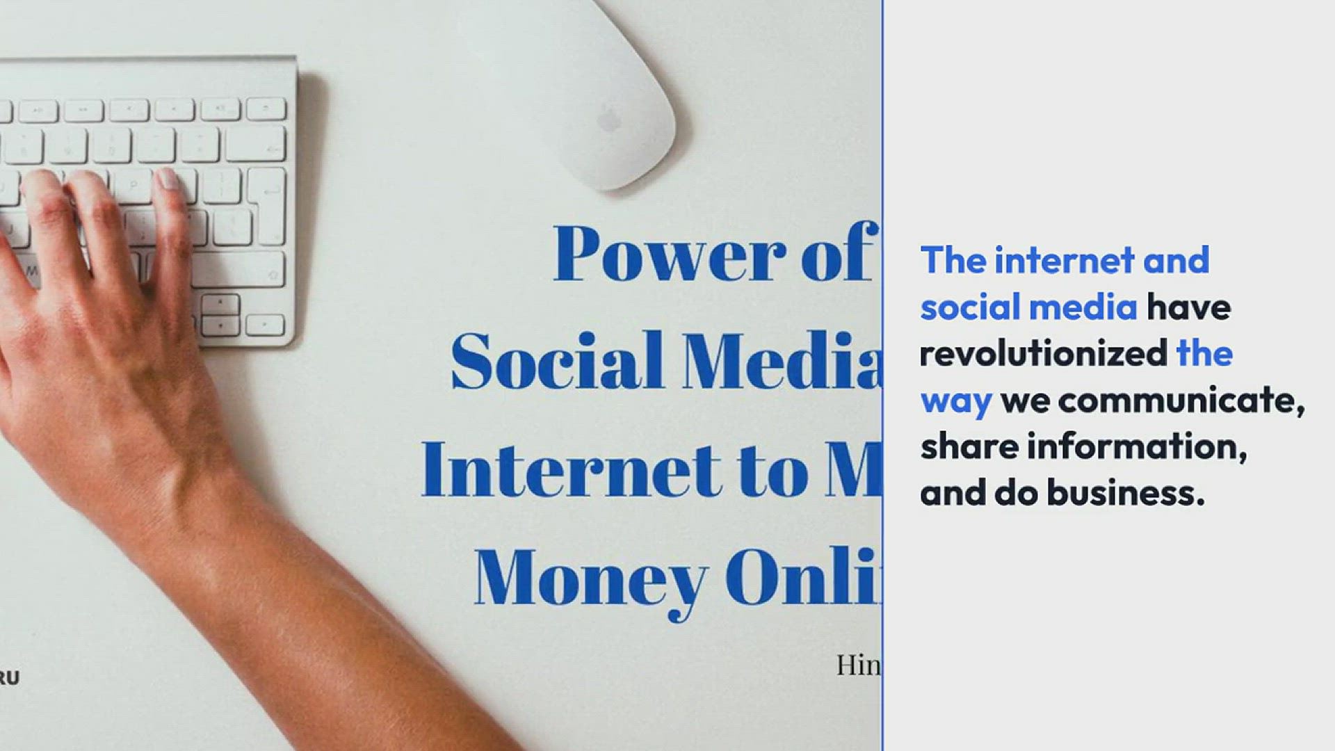 'Video thumbnail for The Power of Social Media & Internet to Make Money Online'