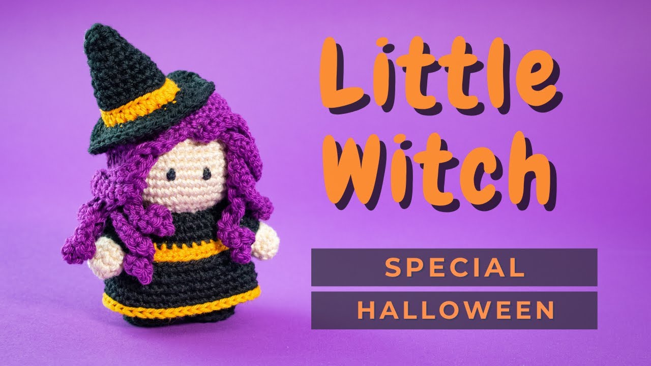 Video thumbnail for Halloween Crochet toy - How to crochet Amigurumi Witch doll