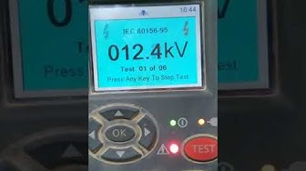 'Video thumbnail for Transformer oil break down voltage test'