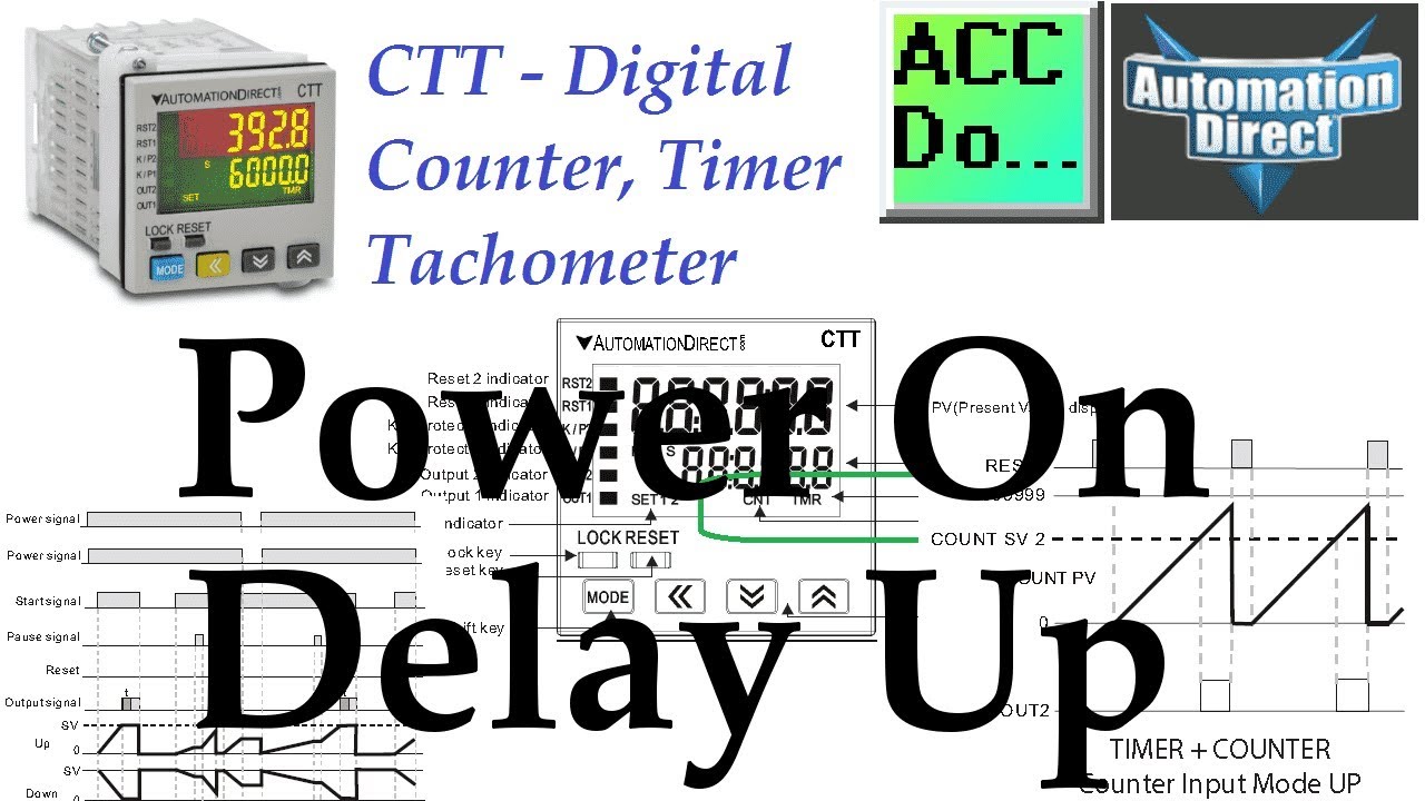 'Video thumbnail for CTT Power On Delay Up - Counter Timer Modes'
