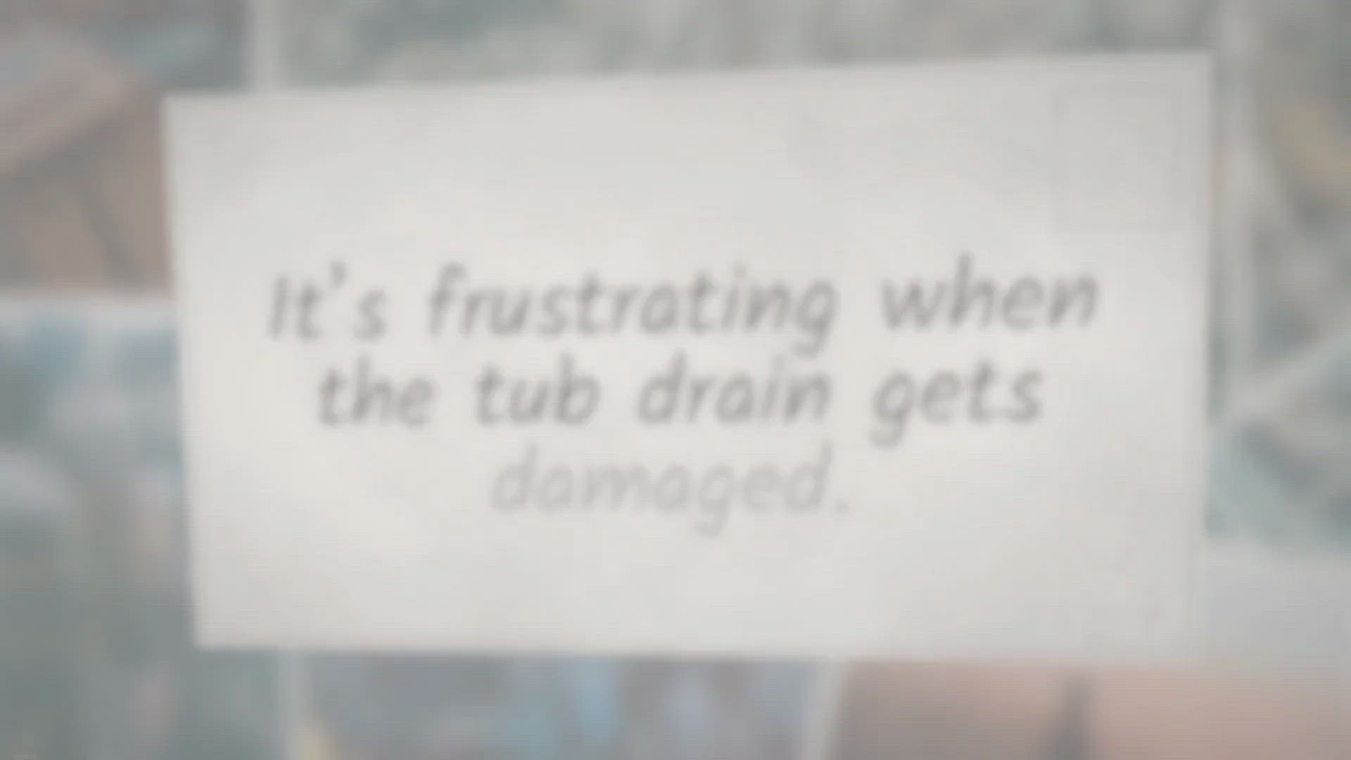 'Video thumbnail for How  To Remove a Tub Drain with Broken Crosshairs'