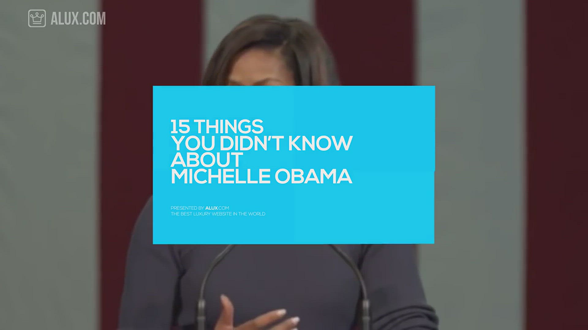 Video thumbnail for 15 Things You Didn't Know About Michelle Obama