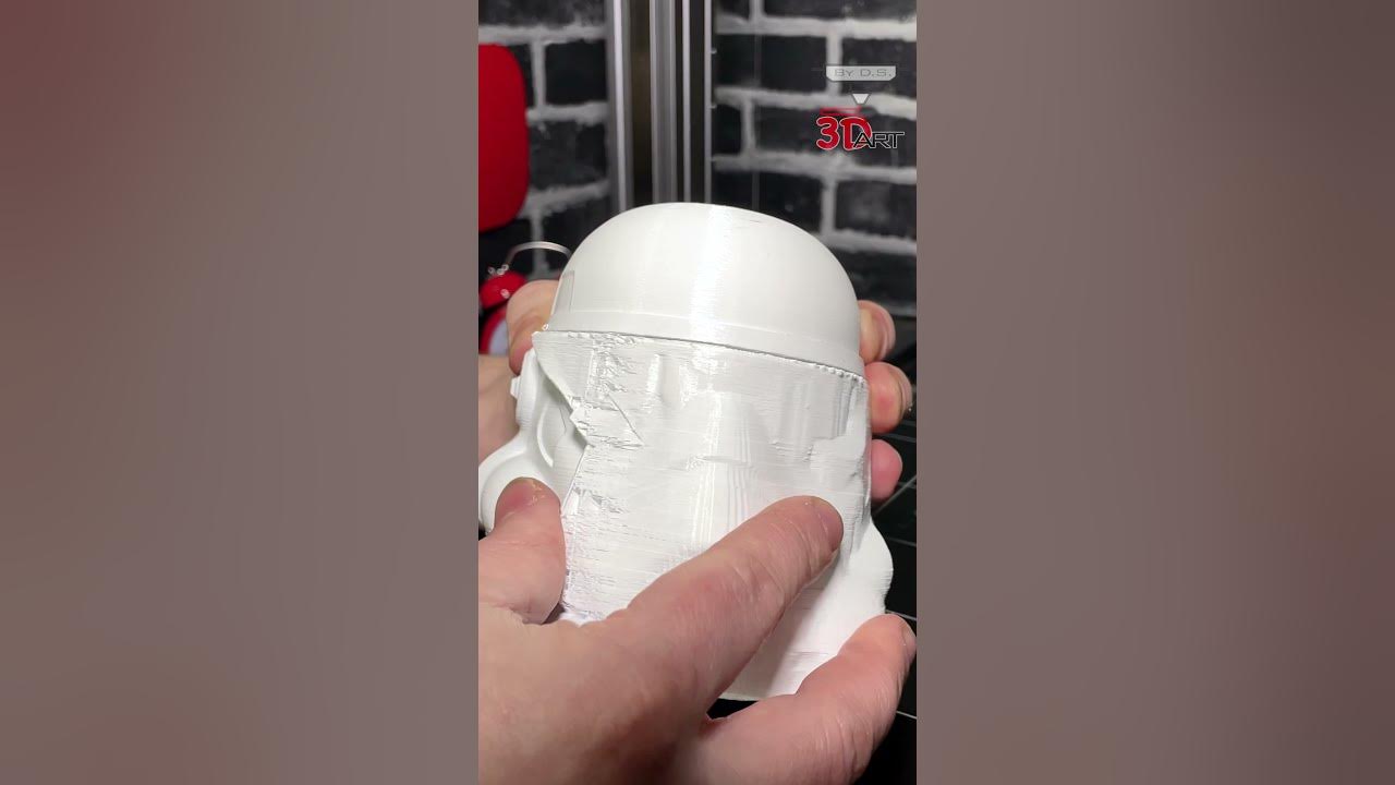 Video thumbnail for 3D Print Time Lapse - Stormtrooper Helmet #Shorts