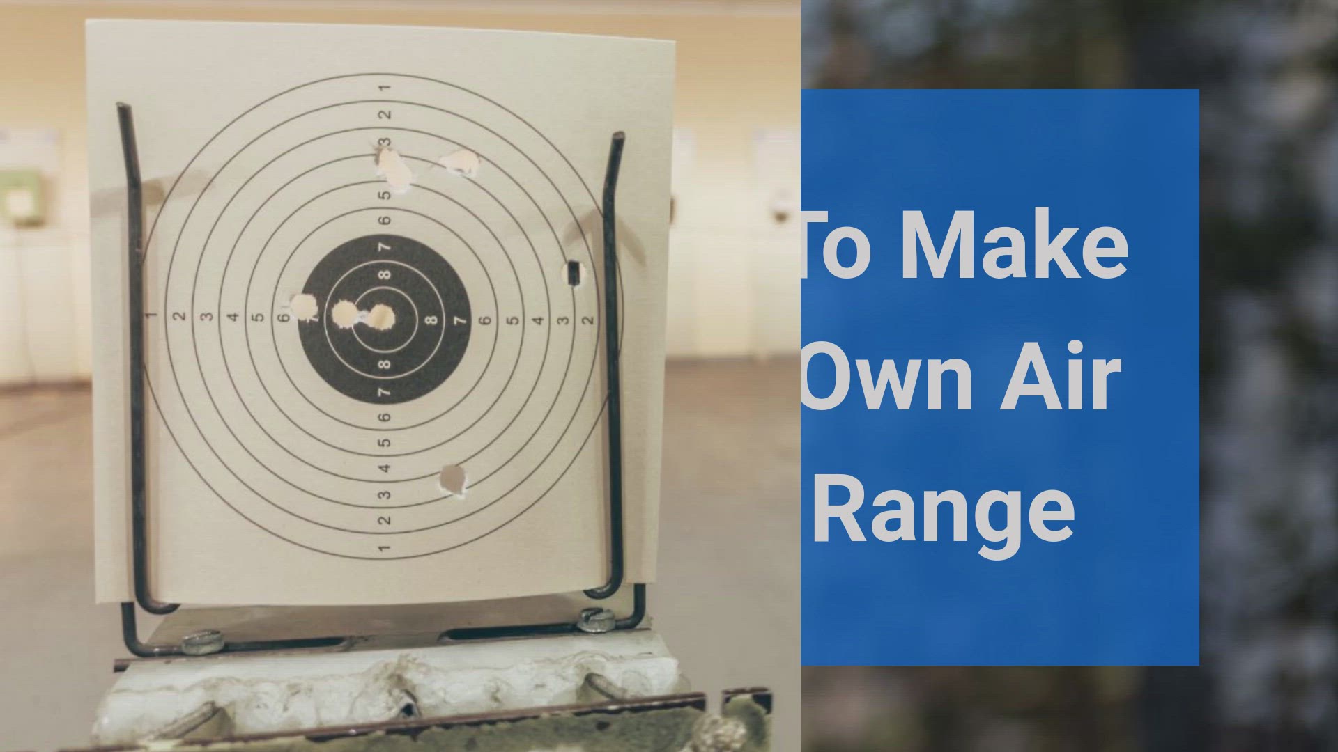 Video thumbnail for How To Make Your Own Airgun Range