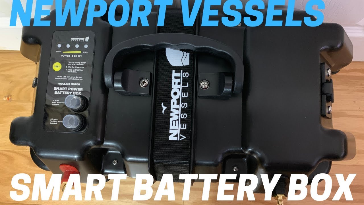 Video thumbnail for Newport Vessels Smart Battery Box - Trolling Motor Power Center - Great For Inflatable Boats!