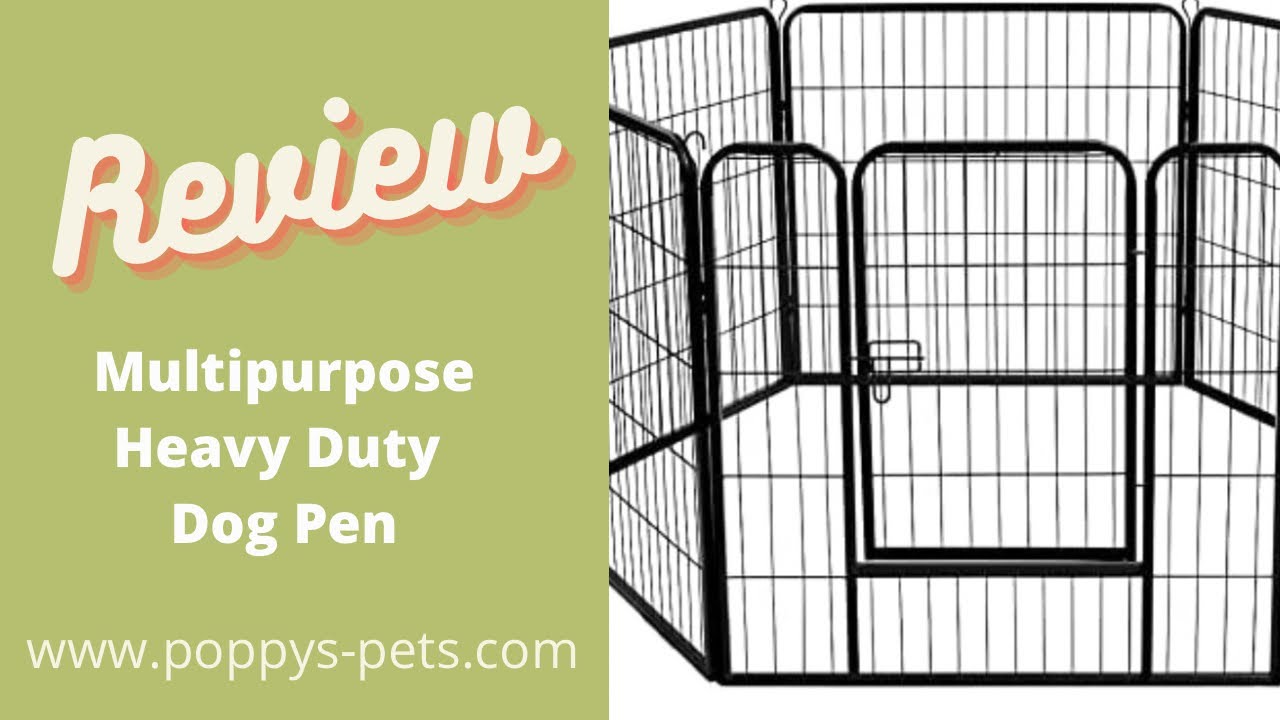 'Video thumbnail for Best Strong Multi-Purpose Pen for Dogs, Young Dogs, Rabbits for Indoors & Outdoors'