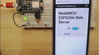 Video thumbnail for ESP8266 NodeMCU Web Server Using Arduino IDE: Control components from your Mobile Phones