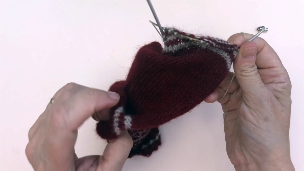 'Video thumbnail for Easy Colourwork Socks - Decreasing for the Toes'