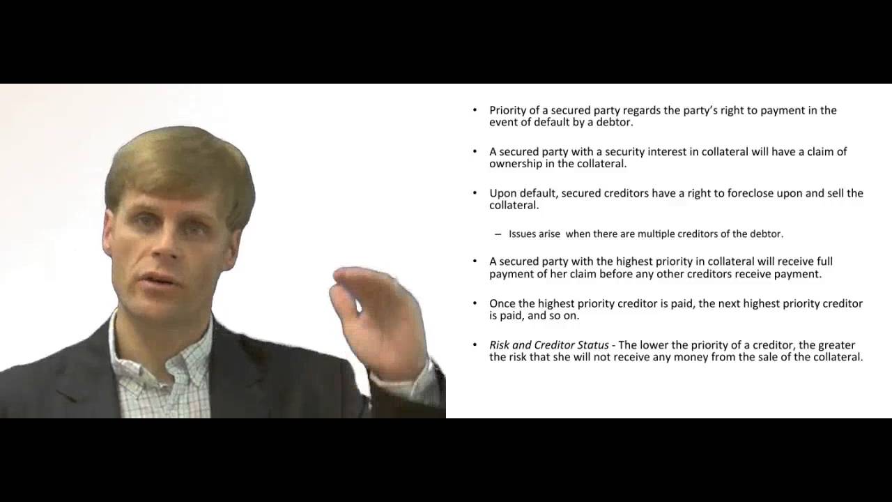 'Video thumbnail for What is Priority of a Security Interest?'