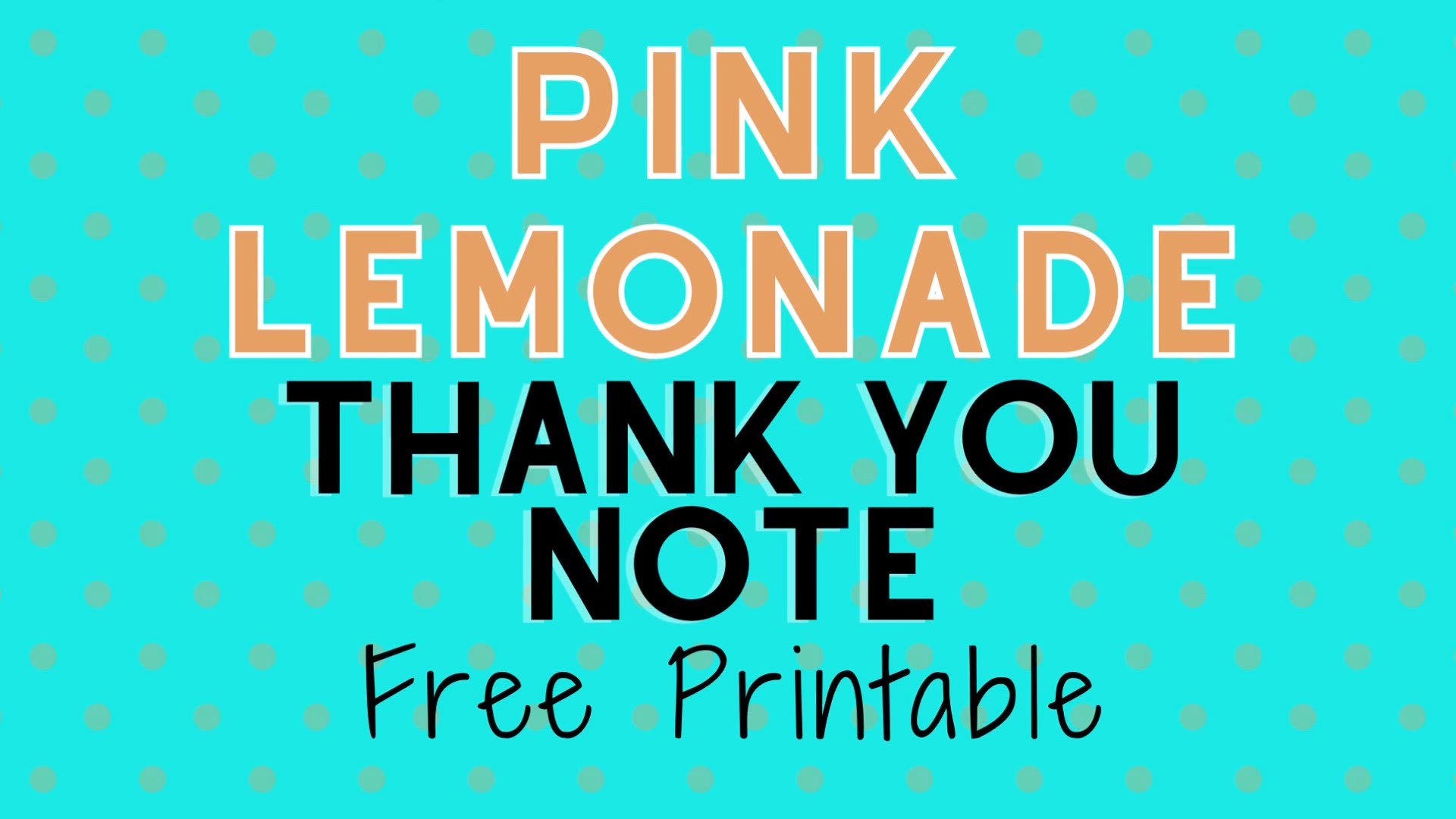 'Video thumbnail for pink lemonade thank you humix video'