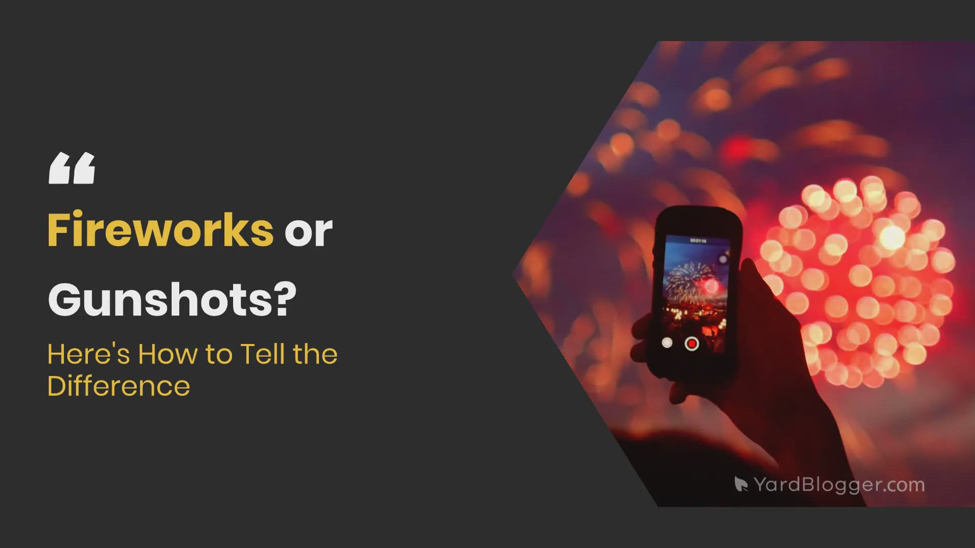 'Video thumbnail for Fireworks or Gunshots? (Here’s How to Tell the Difference)'