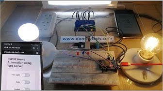 Video thumbnail for ESP32 Web Server Home Automation Using PlatformIO IDE