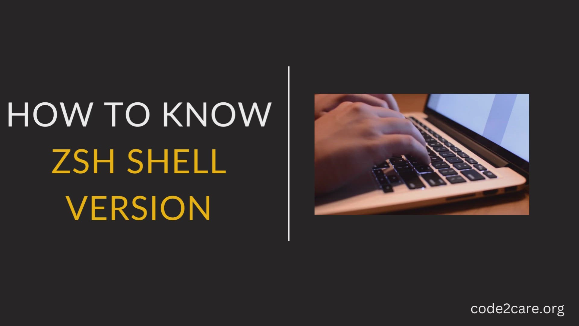 'Video thumbnail for How to know ZSH Shell Version'