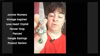 Video thumbnail for JoinMe Flower Drop Pierced Dangle Earrings Product Review
