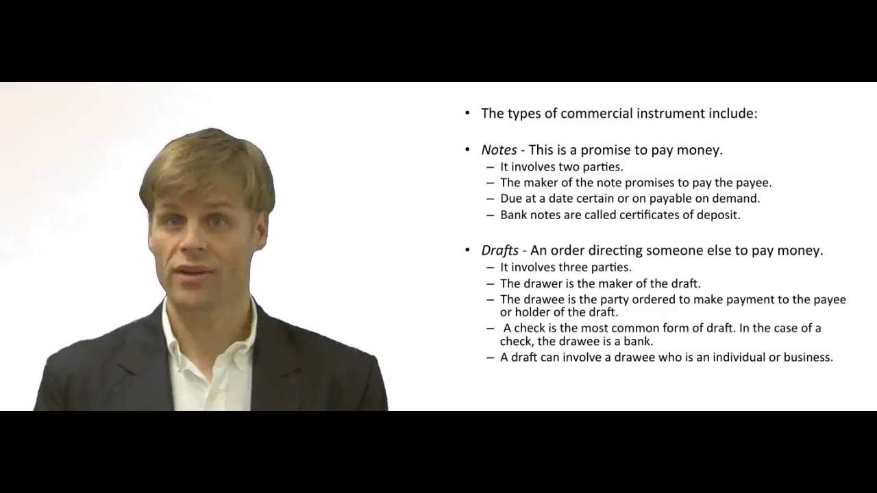 'Video thumbnail for Types of Commercial Paper'