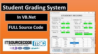 'Video thumbnail for Student Grading System VB.Net FULL SOURCE CODE | 2021 | Student Grading System In VB.net With Code'