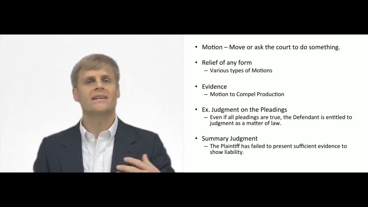 'Video thumbnail for Motion - Civil Trial'