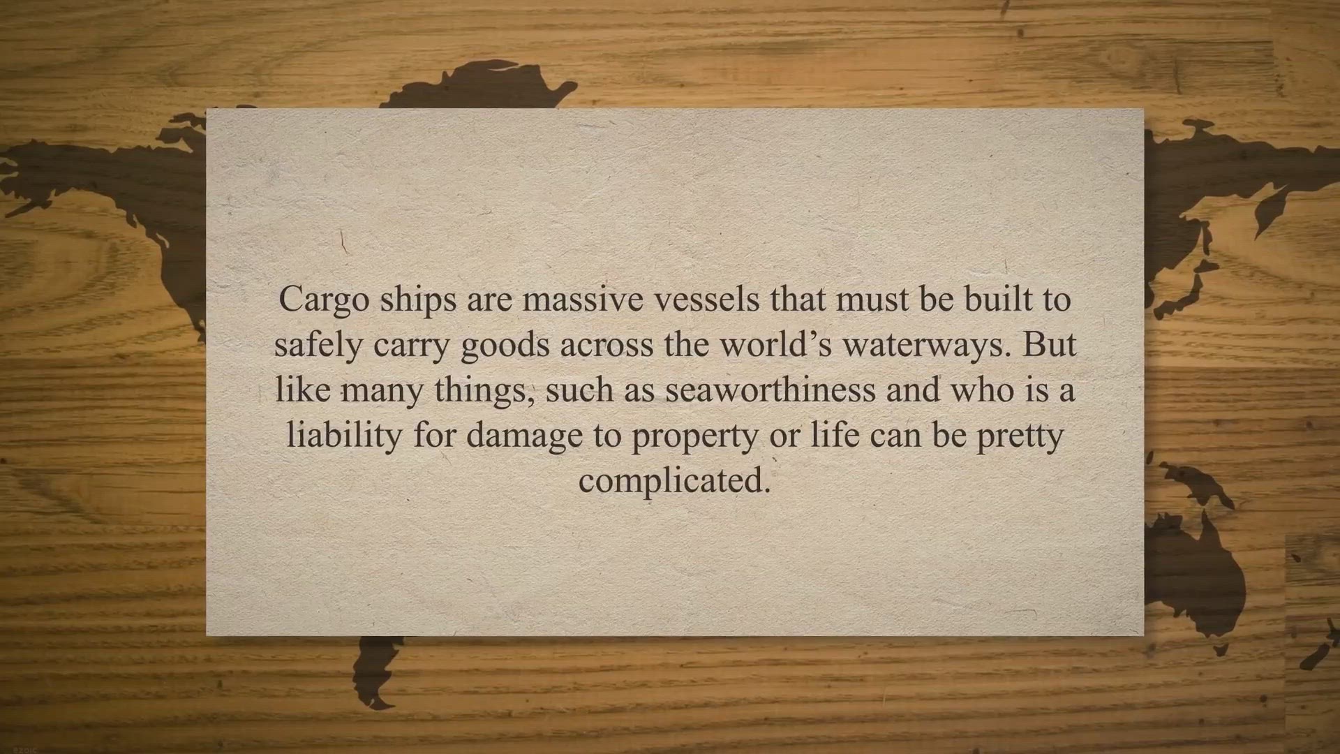 'Video thumbnail for Cargo Ship Seaworthiness And Why It Is Important'
