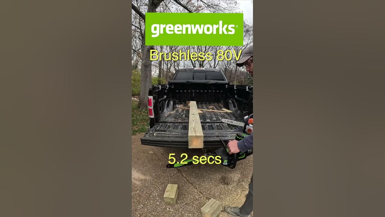 'Video thumbnail for COMPARISON: Gas vs. Electric Chainsaw #shorts #diy'