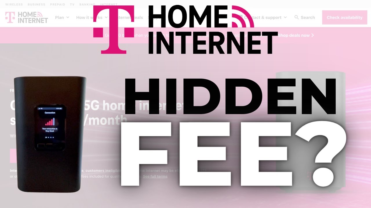 Video thumbnail for WARNING: New Hidden Fee for T-Mobile Home Internet Service!