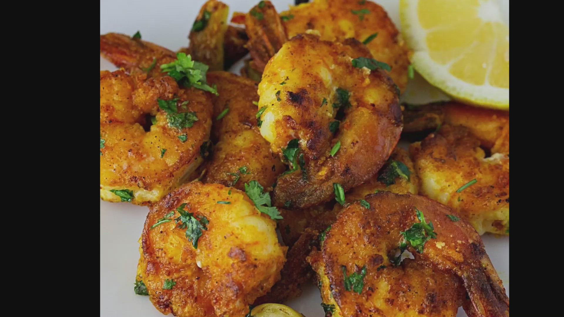 Video thumbnail for Pan Fired Shrimp Prawns