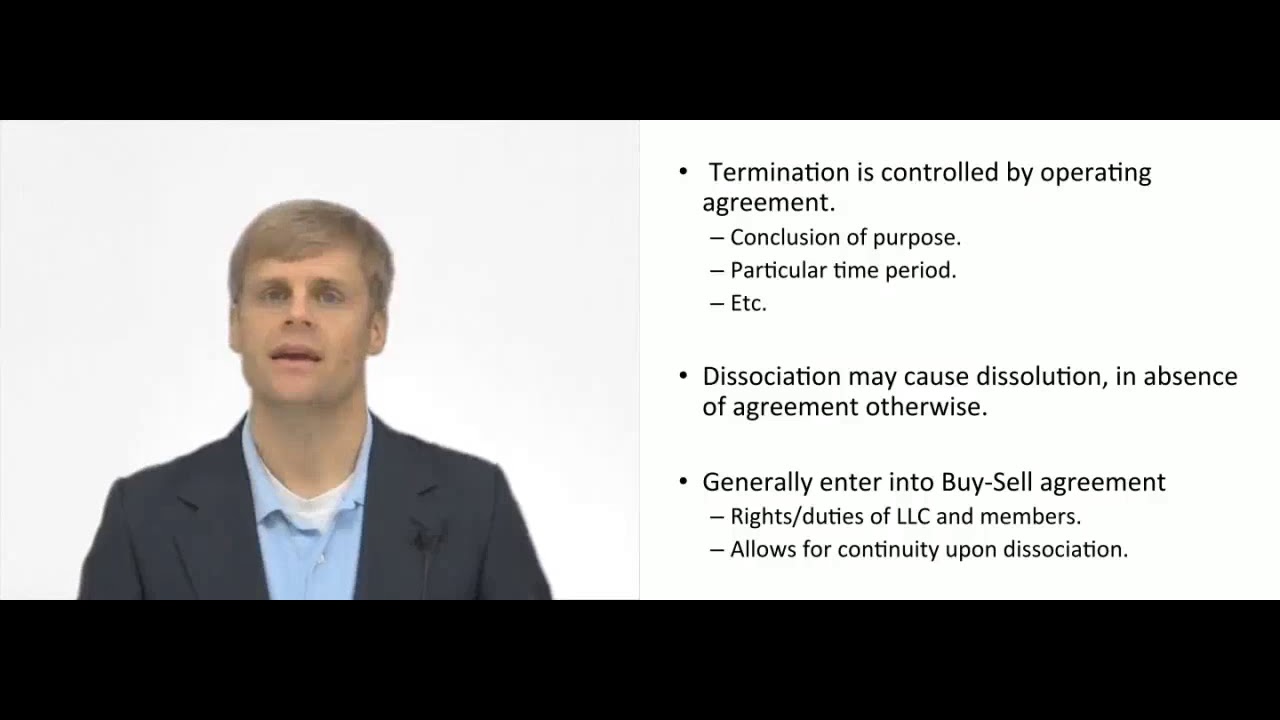 'Video thumbnail for Terminating an LLC'