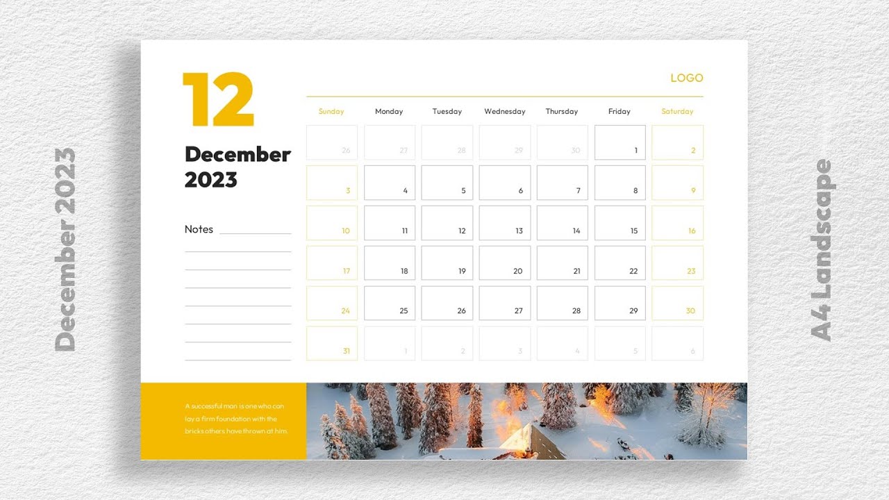 'Video thumbnail for Monthly Calendar Template 2023 Free Download'