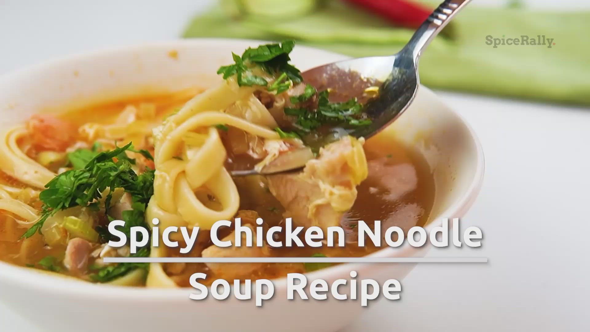 Video thumbnail for The Best And Easy Spicy Chicken Noodle Soup Recipe - SpiceRally