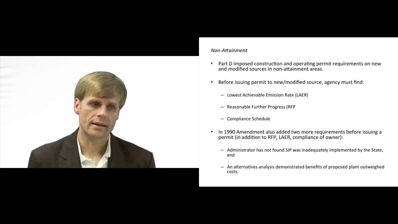 'Video thumbnail for Clean Air Act - Nonattainment Areas'