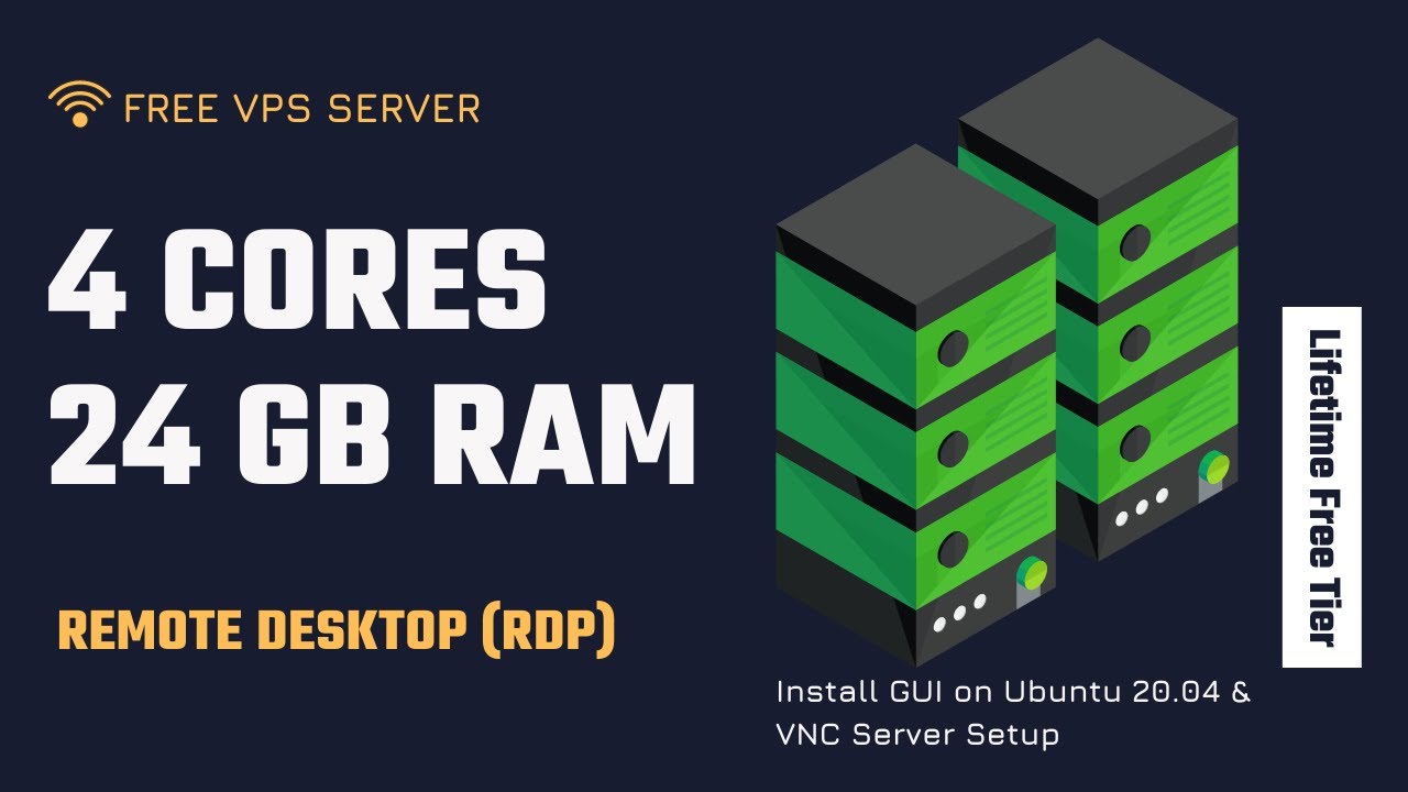 'Video thumbnail for Free VPS Server (4 Cores 24GB RAM) - Quick Setup Ubuntu Remote Desktop Xrdp (Free RDP) & GUI'