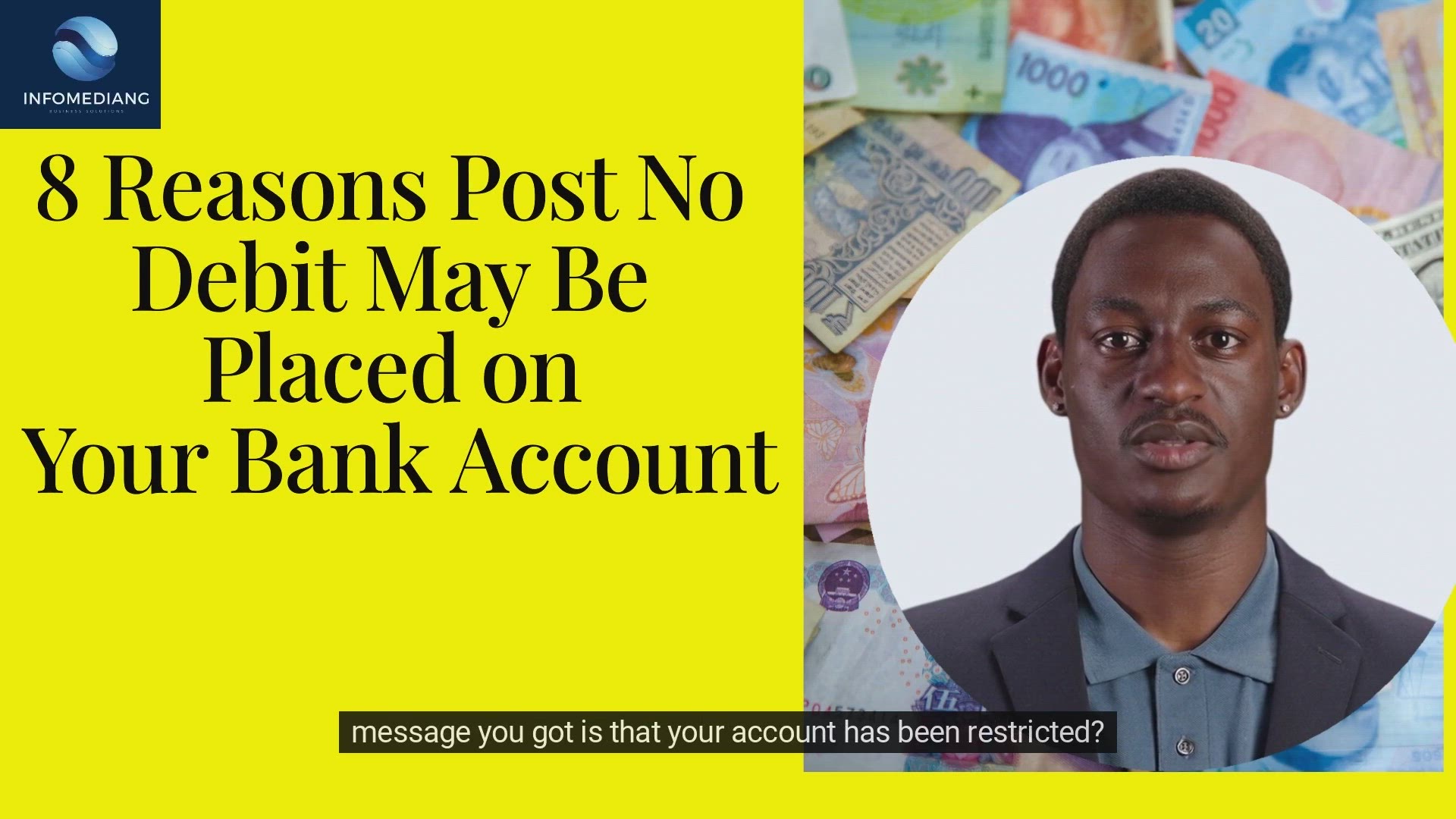 'Video thumbnail for Reasons Bank May Place Post No Debit on Your Account'