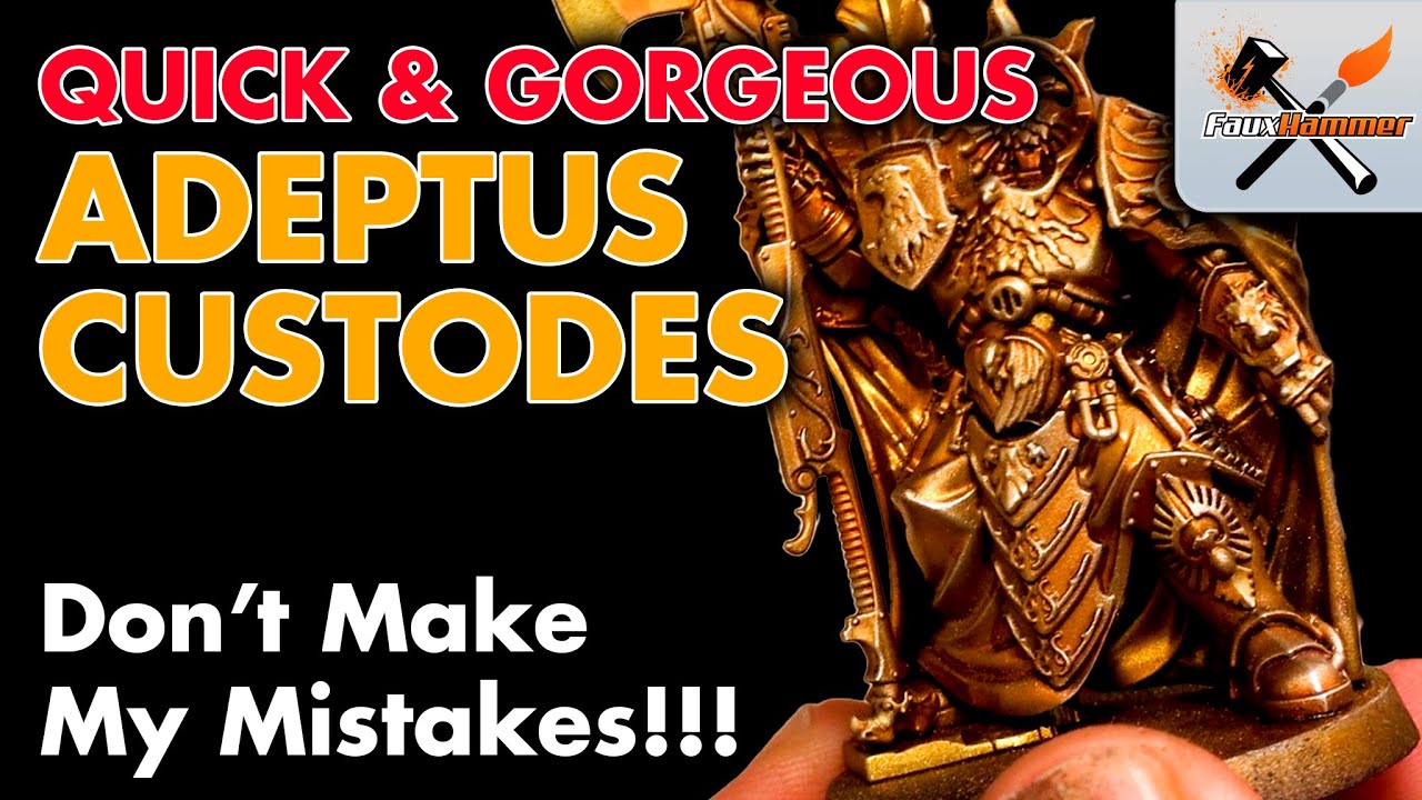 'Video thumbnail for How to Paint: Adeptus Custodes - Quick, Easy Army Painting'