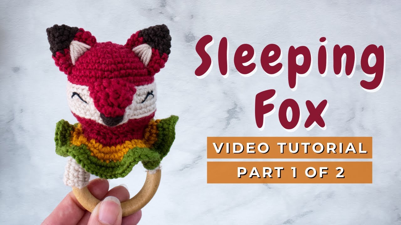 Video thumbnail for HOW TO CROCHET A fox TEETHER: fox crochet toy pattern for baby PART 1