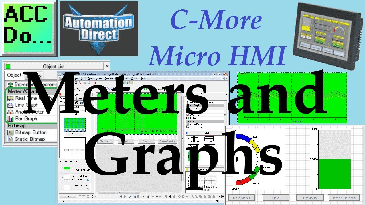 'Video thumbnail for C-More Micro HMI Object Meters and Graphs'