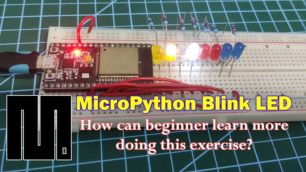 Video thumbnail for MicroPython – How to Blink an LED and More