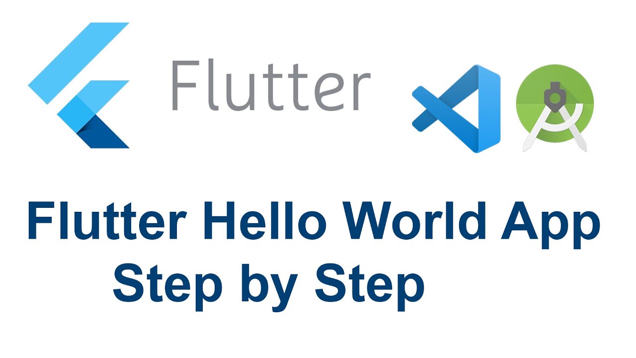 First Hello World App using Flutter | Open Video