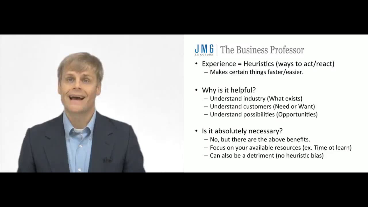 'Video thumbnail for Prior Experience and Entrepreneurship'