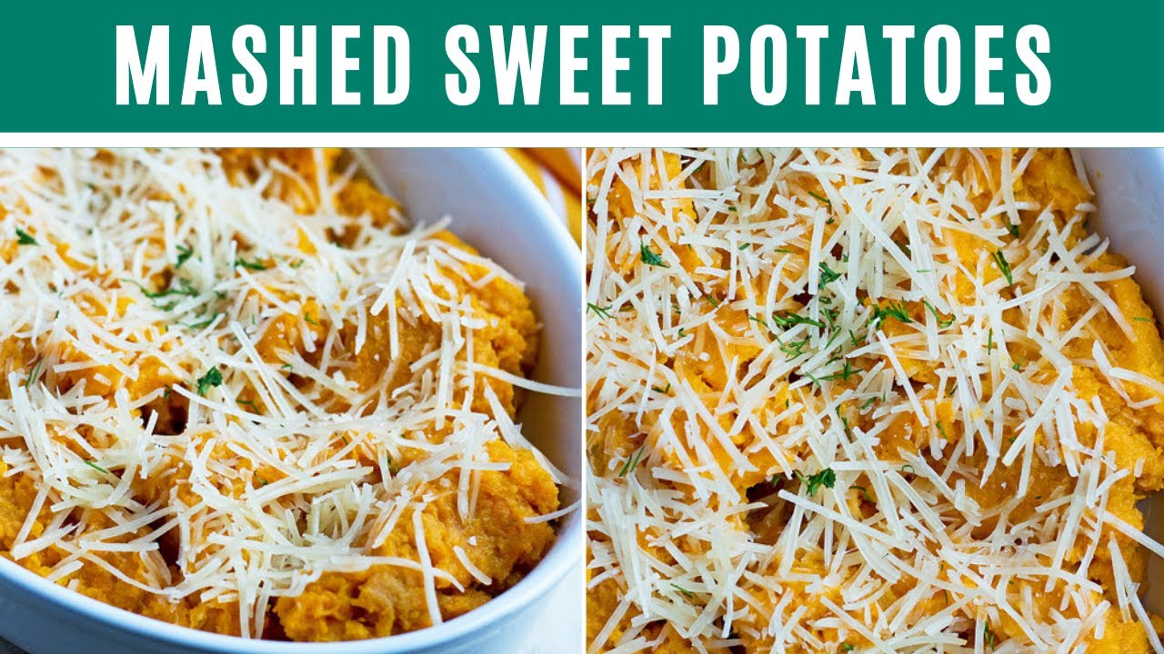 Video thumbnail for MASHED SWEET POTATOES I savory, easy, creamy