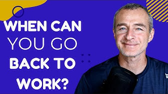 Video thumbnail for when can I go back to work after total knee replacement