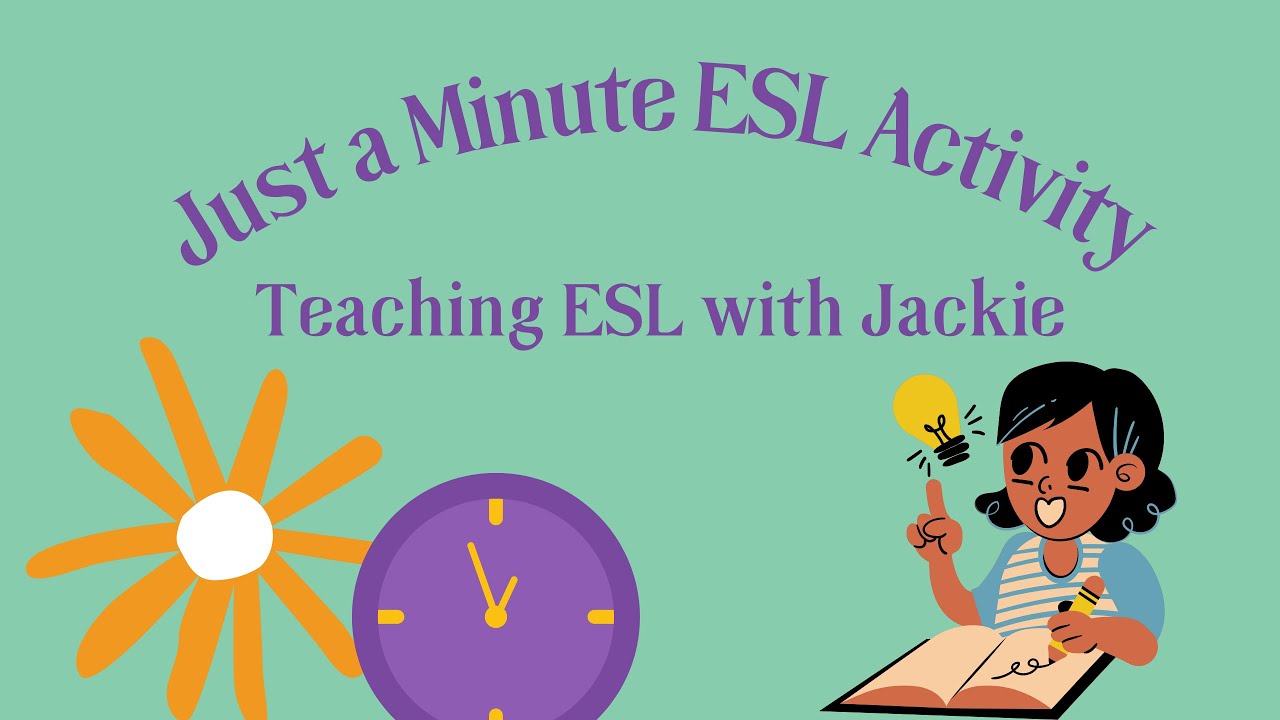 'Video thumbnail for Just a Minute ESL Speaking Activity: Try out this Fun TEFL Speaking Warm-up Activity'