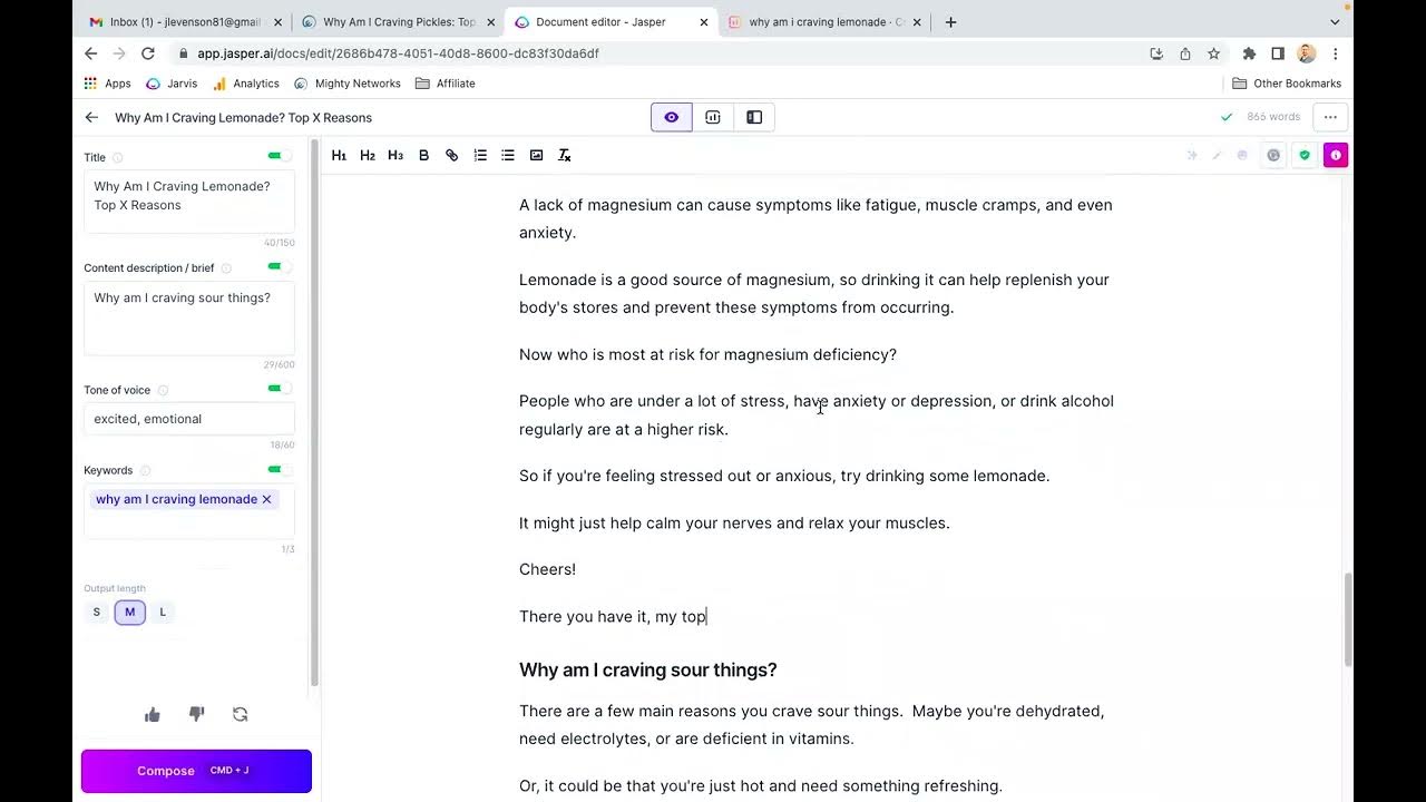 Video thumbnail for Writing why am I craving posts?