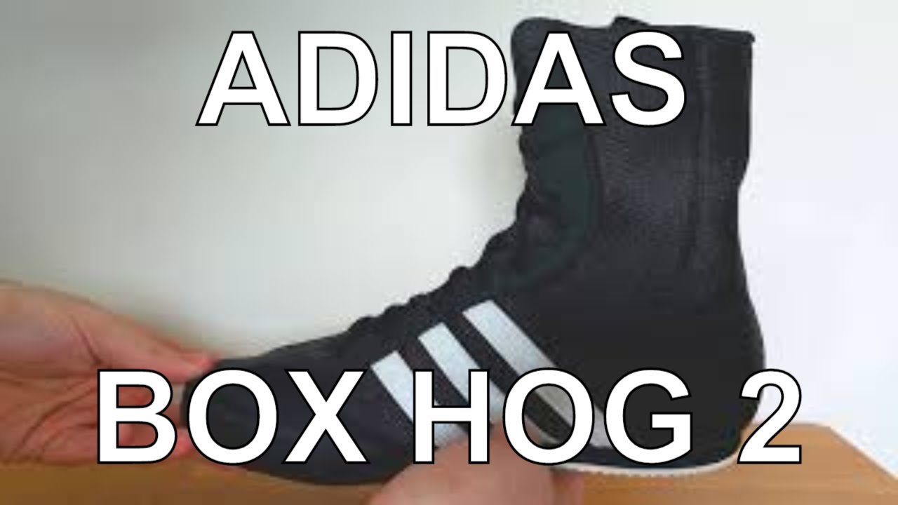 Video thumbnail for Adidas Box Hog 2 Boxing Shoes | Quick Look | 360° Tour | Powerlifting Shoes Review