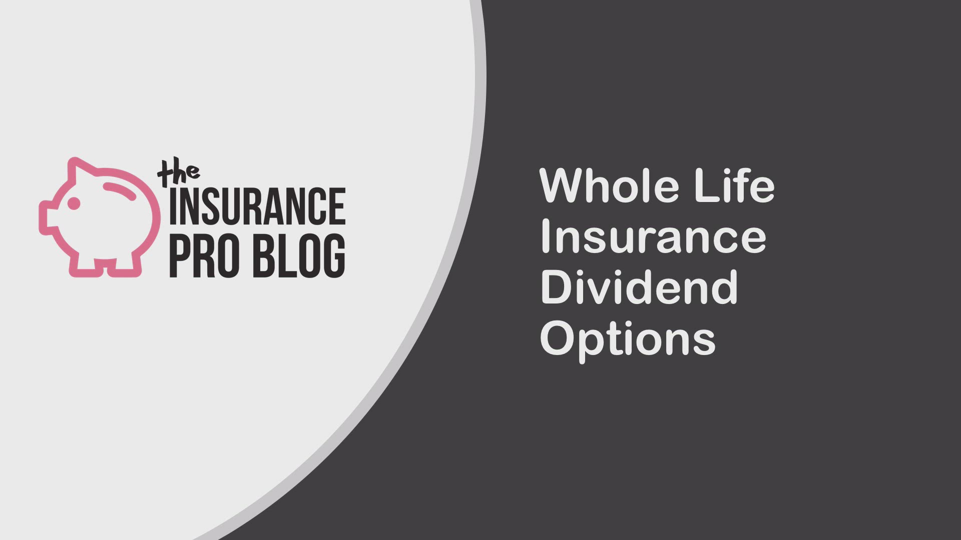 'Video thumbnail for Whole Life Insurance Dividend Options'